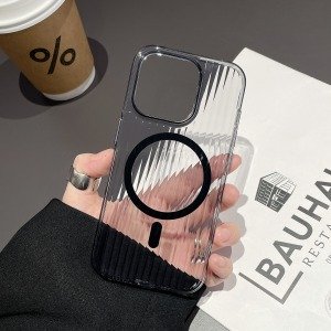 Apple iPhone 15 Pro Max Ultimate Shiny MagSafe Kılıfı - Siyah