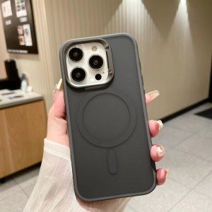 Apple iPhone 15 Pro Max İron MagSafe Kılıfı - Grey