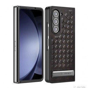Samsung Galaxy Z Fold 5 Deri Stand Kılıf